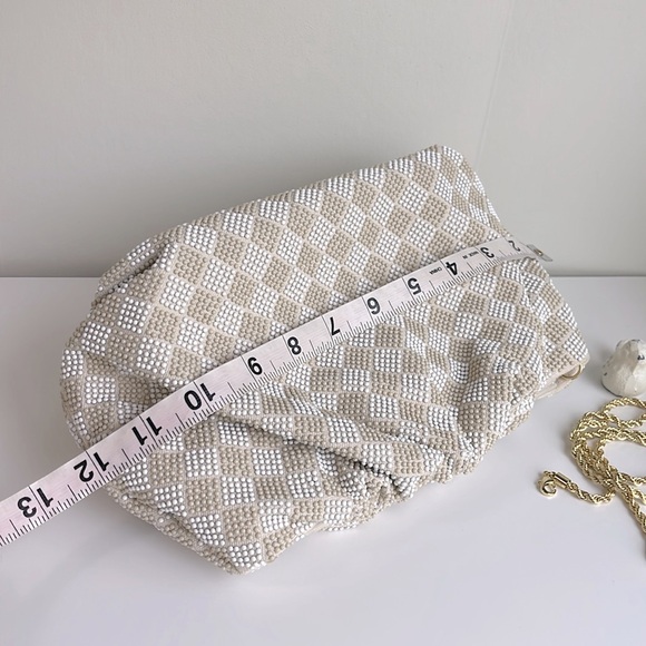 Loeffler Randall Pleated Beaded Clutch - Picture 13 of 16